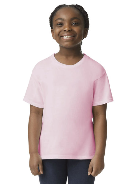 YOUTH Gildan G640B T-shirt - Light Pink