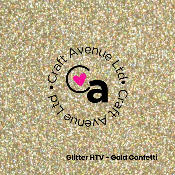 Gold Confetti Glitter HTV