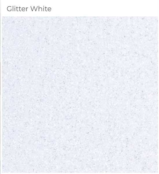 White Glitter HTV - 12"