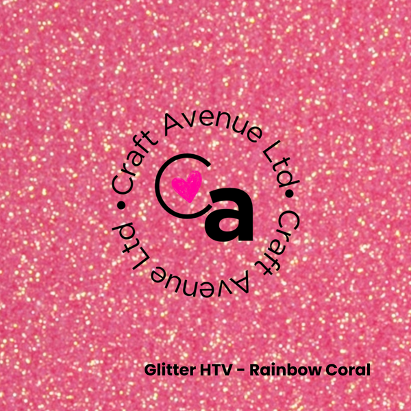 Rainbow Coral Glitter HTV
