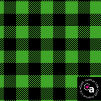 Green Buffalo Plaid Adhesive Vinyl - CLEARANCE