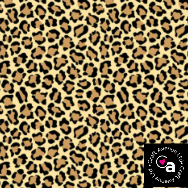 Leopard Adhesive Vinyl - CLEARANCE