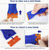 Plastic Scraper w/ replacement blades