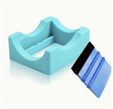 Silicone Mug/Tumbler Holder with Squeegee