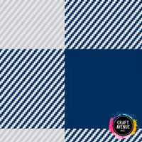 Buffalo Plaid Blue HTV