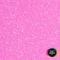 Neon Pink Glitter HTV