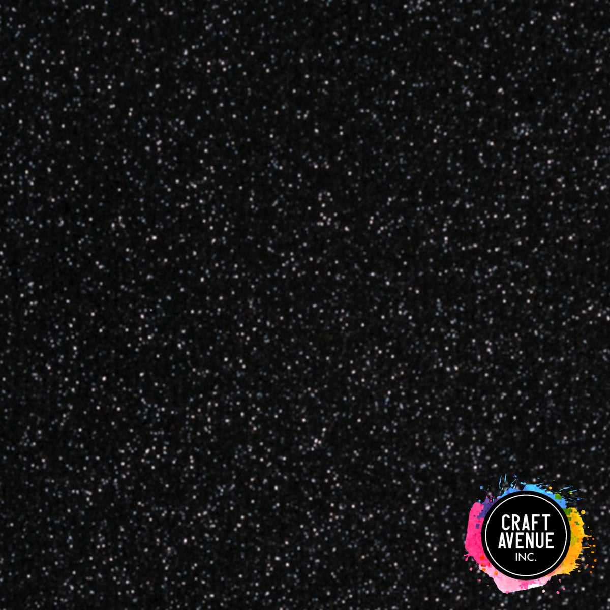Black Glitter HTV Craft Avenue Ltd.