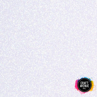Rainbow White Glitter HTV