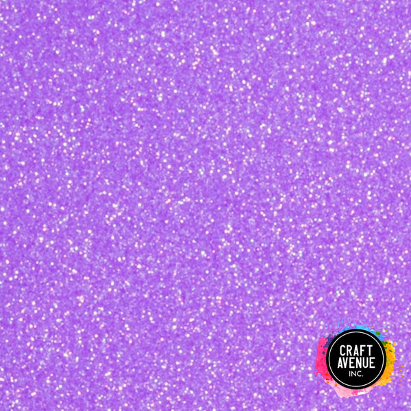 Neon Purple Glitter HTV