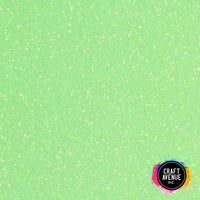 Neon Green Glitter HTV